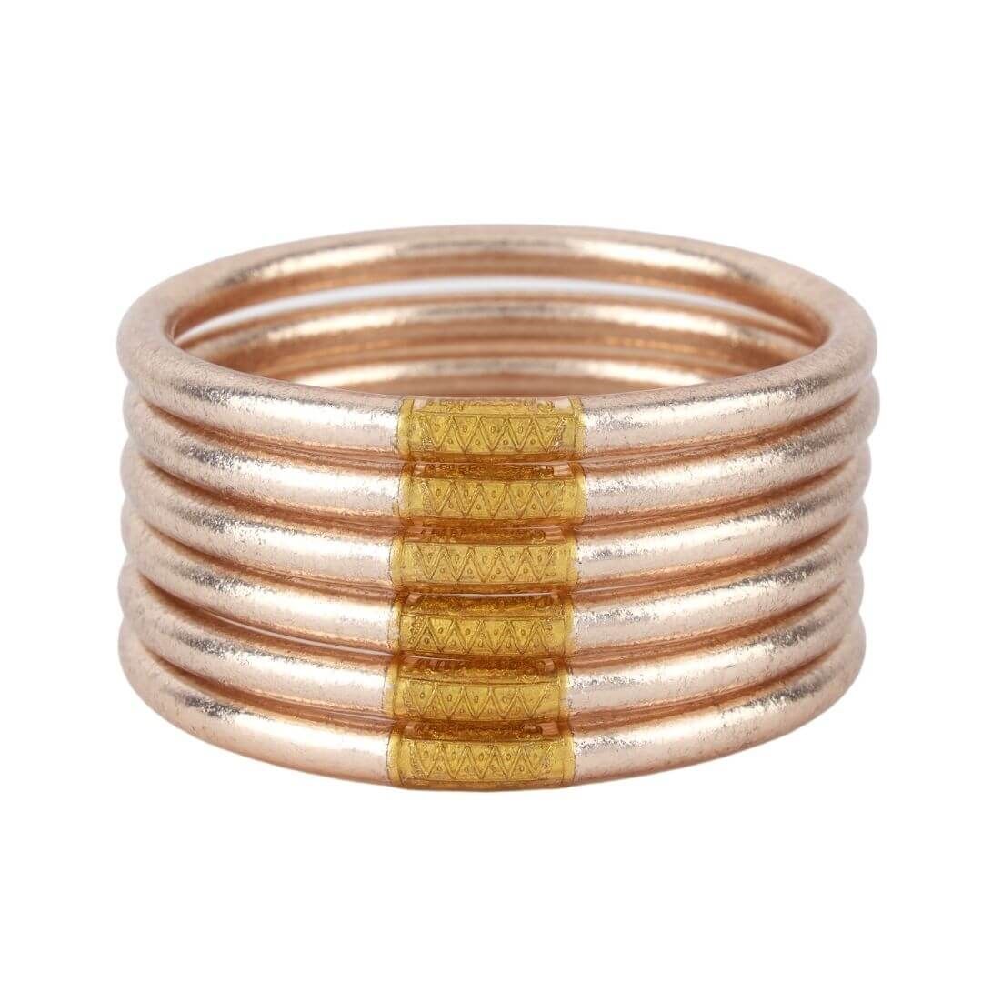 Champagne All Weather Bangles® (AWB®) - Serenity Prayer | BuDhaGirl