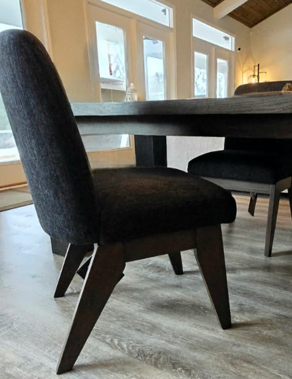 The perfect dining chairs with solid wood footing and upholstered seating. All under $230 for 2!!! You cant beat the price for the quality you're getting honestly. Its so good!Rustic organic modern designer recommended, hoke decor, home design, dining, dining chair, chairs set, dining table, solid wood, home depot, Ashley's furniture, havertys, amazon, kids friendly, mom approved

#LTKmomlife #LTKSaleAlert #LTKHome