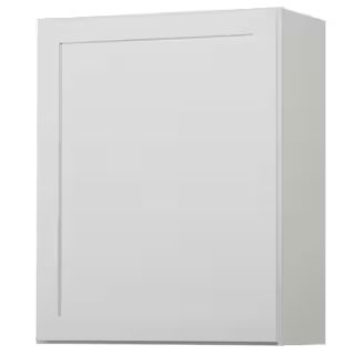 Westfield Feather White Assembled Wall Kitchen Cabinet (24 in. W x 12 in. D x 30 in. H) | The Home Depot