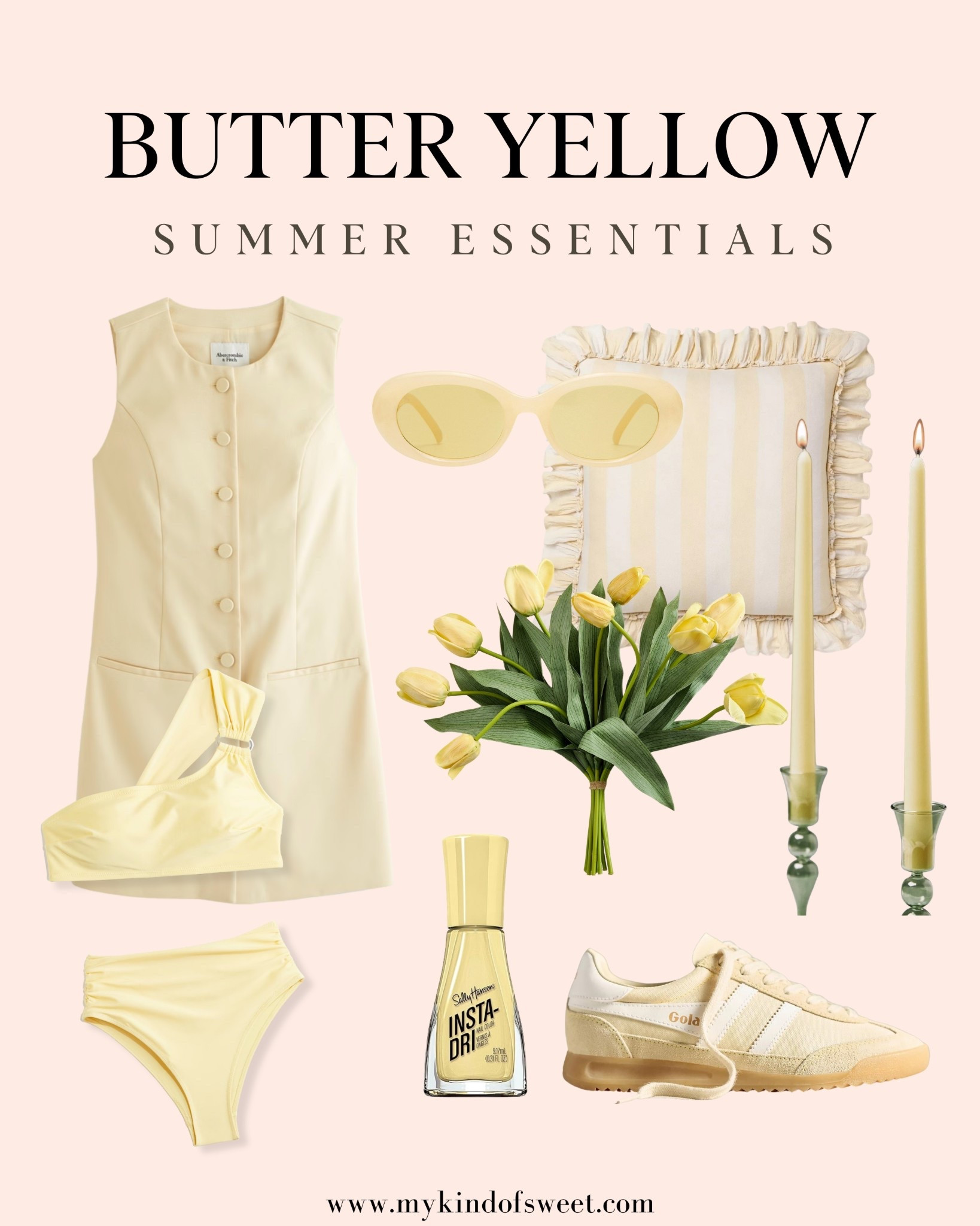 Butter yellow is the color of the season. This roundup includes swimwear, sneakers, and soft home touches.

#LTKStyleTip #LTKSeasonal #LTKHome