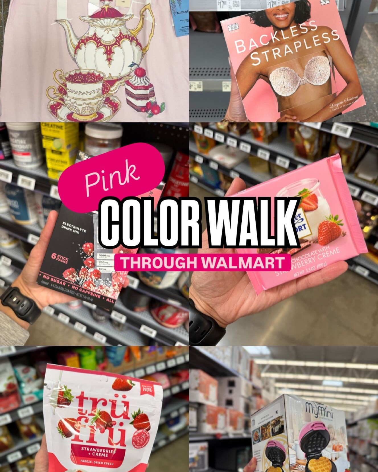 All pink everything in Walmart 💕😊. I went through lots of departments and there was so much to choose from. Let me know what color I should search for next. 😊

#LTKdayinmylife #LTKBeauty #LTKActive