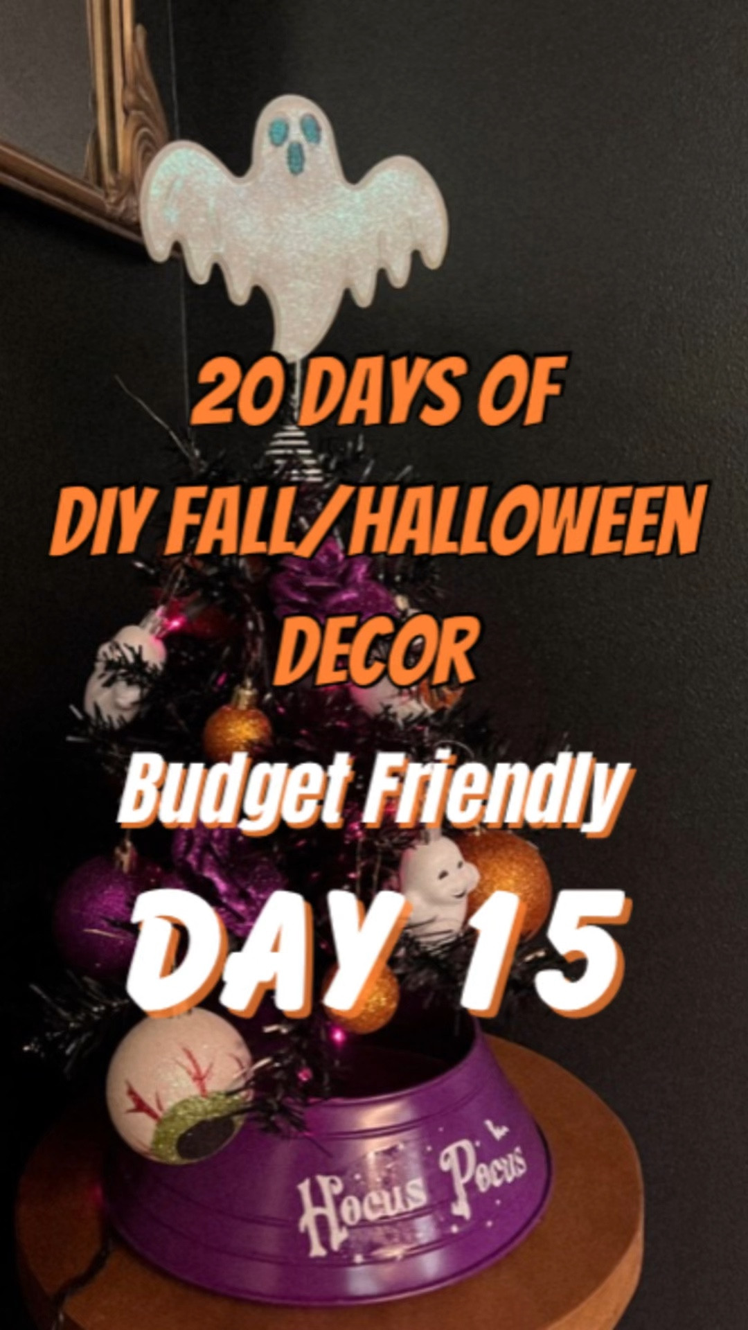 Love how this one turned out, im actually obsessed with it 👻🖤 #dollartreediy #diyhalloween #diyhalloweendecor #halloweenideas #
 #halloweentree #diydecor 

#LTKHome #LTKVideo #LTKSeasonal