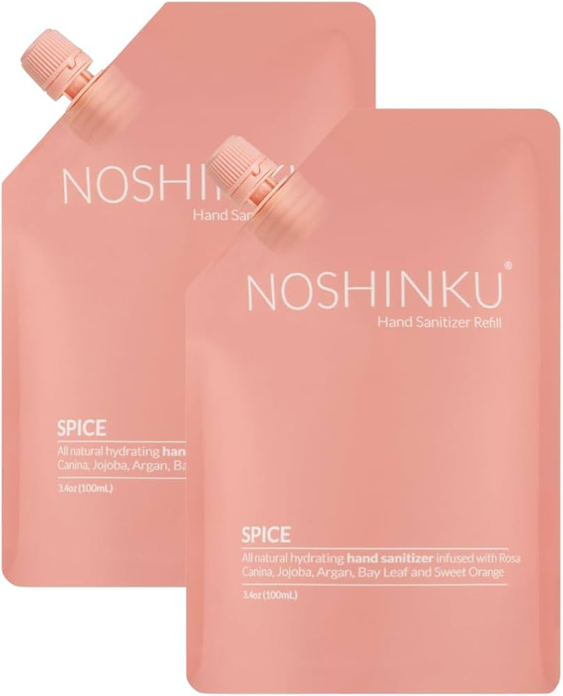 Noshinku Pocket Hand Sanitizer Spray Refill Pouch, Natural Moisturizing Hand Sanitizer Refill Wit... | Amazon (US)