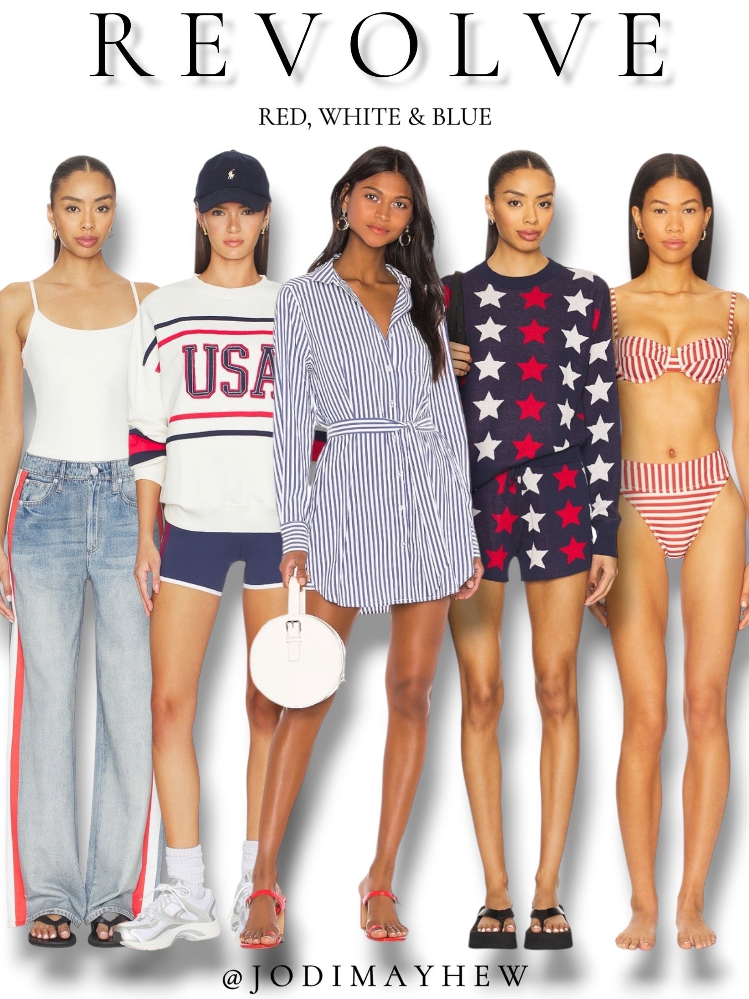 Revolve: Red, White & Blue 

#revolve @Revolve  #red #white #blue #americana #america #fourth #of #july #independence #day #outfit #ideas #inspo #stripes #stars #flag #sweater #navy #graphic #shirt #shorts #crochet #dress #maxi #mini #memorial #linen #pants #track #usa #swim #wear #suit #two #piece #bikini

#LTKSeasonal #LTKOver40