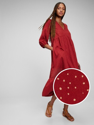 Ruffle Hem Midi Dress | Gap (US)