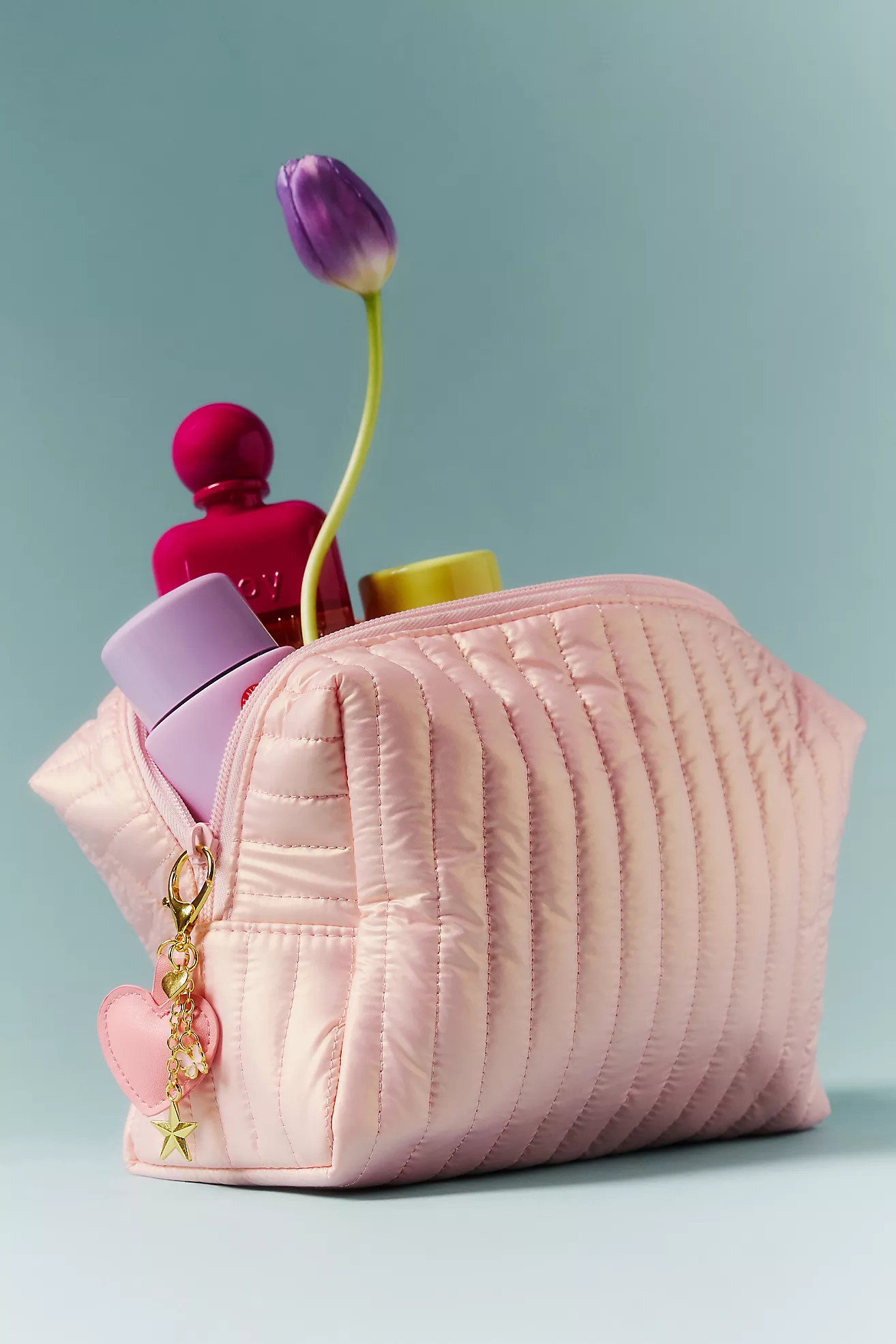 Quilted Metallic Cosmetic Bag | Anthropologie (US)