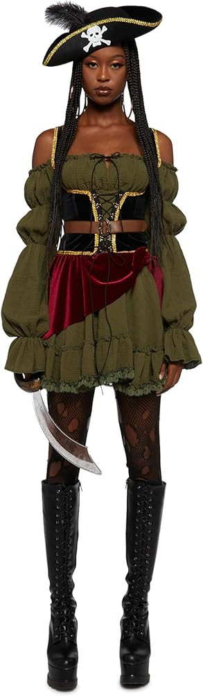 Dolls Kill Womans Pirate Costume - Ren-Fair Inspired Outfit by Trickz N' Treatz | Amazon (US)