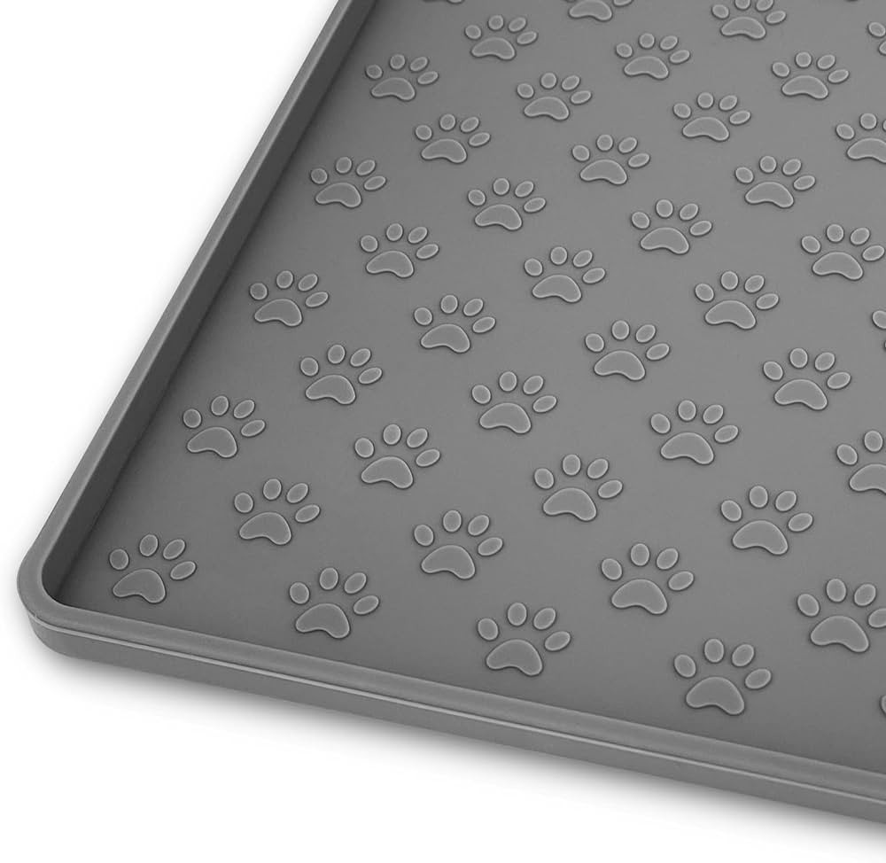 Ptlom Pet Placemat for Dog and Cat, Mat for Prevent Food and Water Overflow, Suitable for Small, ... | Amazon (US)