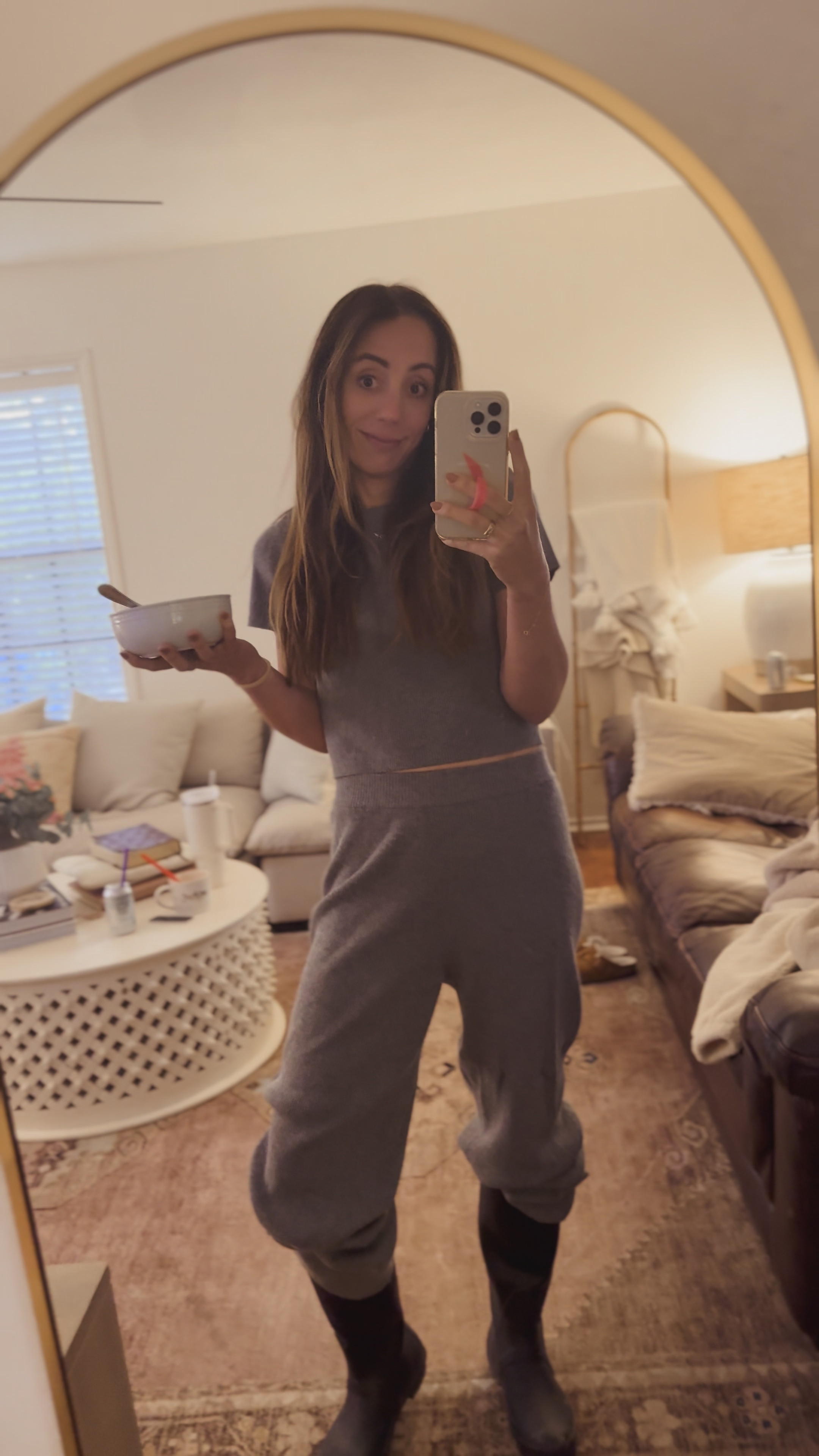 Been living in these cozy basics since drop 1. 🫳1️⃣

They’re just that good.🤷🏻‍♀️

Also, not normally how I’d style these but it’s raining & I’m heading outside to feed the horses so rain boots it is. 🌧️🐴

#feedinghorsesinthenuud #countrynuuds #sendnuuds 

Cozy mom outfit, elevated basics for moms, mom essentials, travel outfit, airport outfit, holiday outfitss

#LTKFamily #LTKWatchNow #LTKGiftGuide