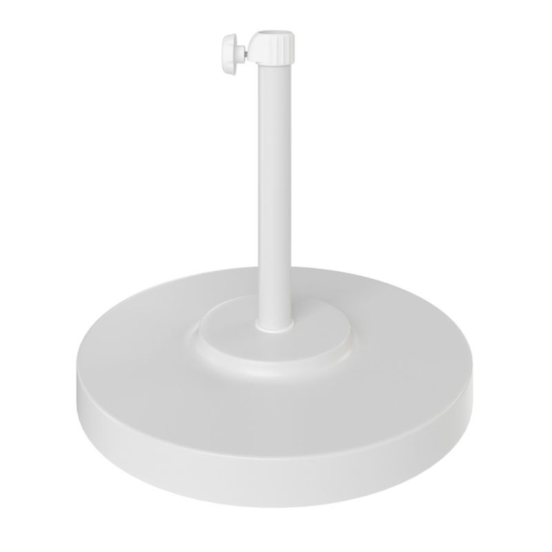 White Outdoor Umbrella Base | CB2 | CB2