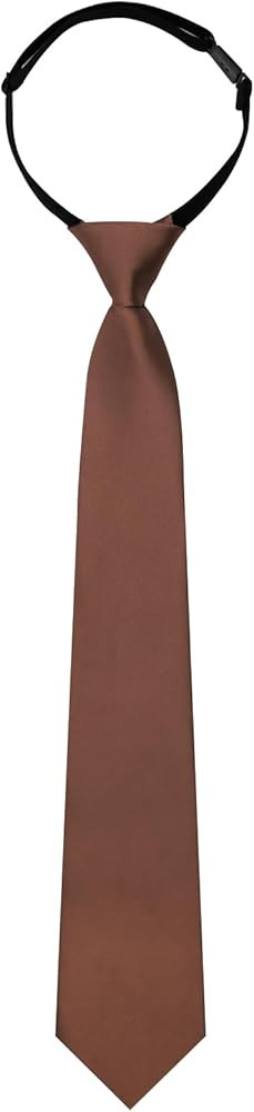 Ties for Boys Kids Neckties Pre-tied Adjustable Zipper Skinny Neckties for School Uniforms Gradua... | Amazon (US)