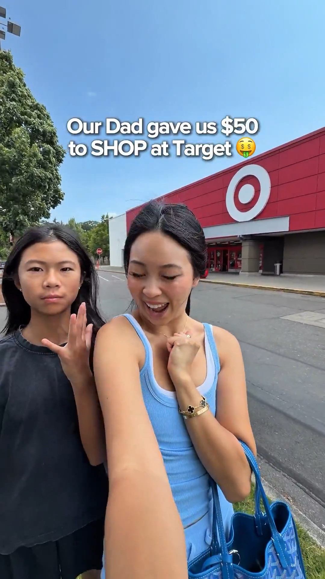 Our Dad gave us a $50 BUDGET for Target!!! 🤑🎯 

As the babysitter of the day, we stocked up on the best snacks, checked out the cute back-to-school items, and did some intense squishy toy hunting together. Too bad the needohs were ALL SOLD OUT!!!

If you were at target right now with $50, where would you head to first?! @Target