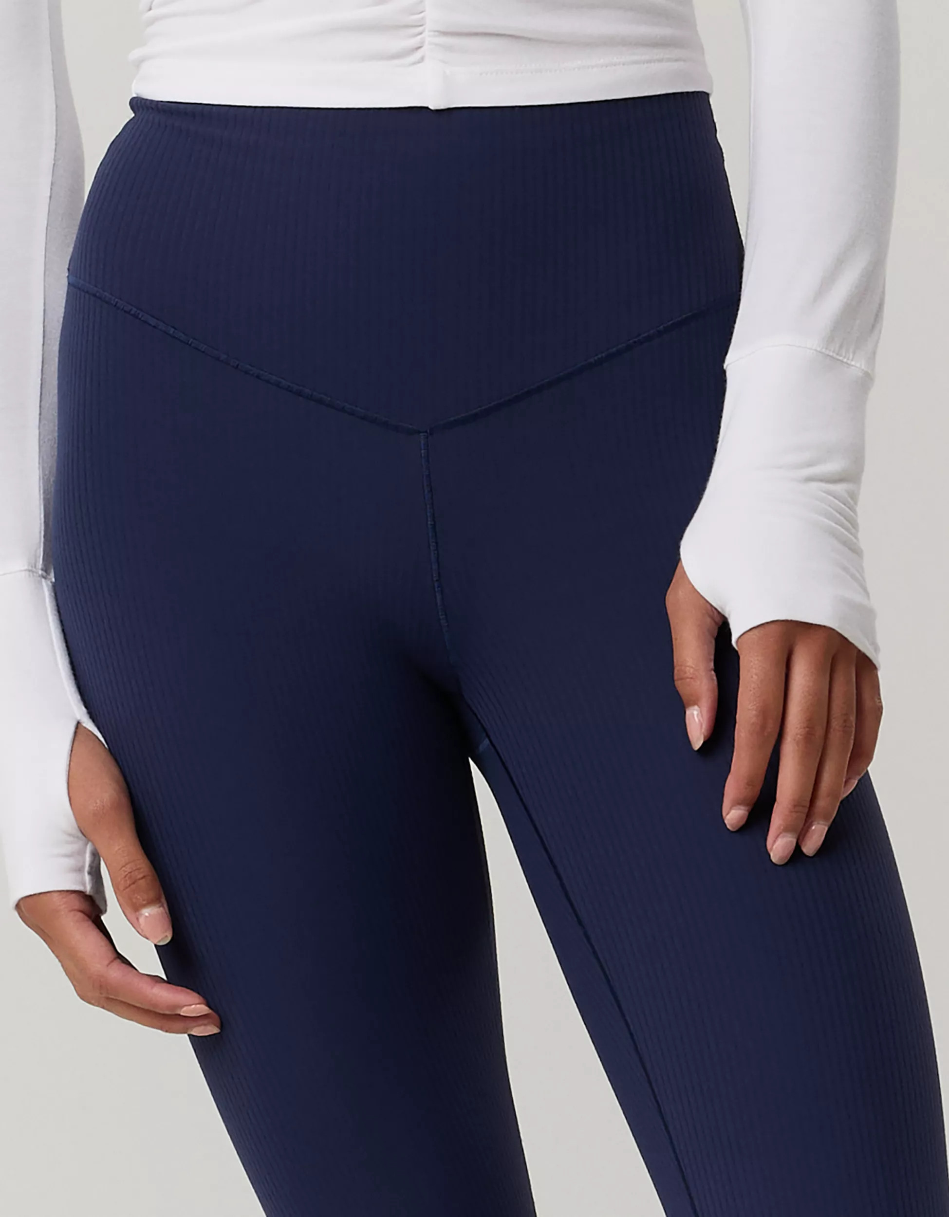 OFFLINE By Aerie Real Me XTRA High Waisted Ribbed Legging | American Eagle Outfitters (US & CA)