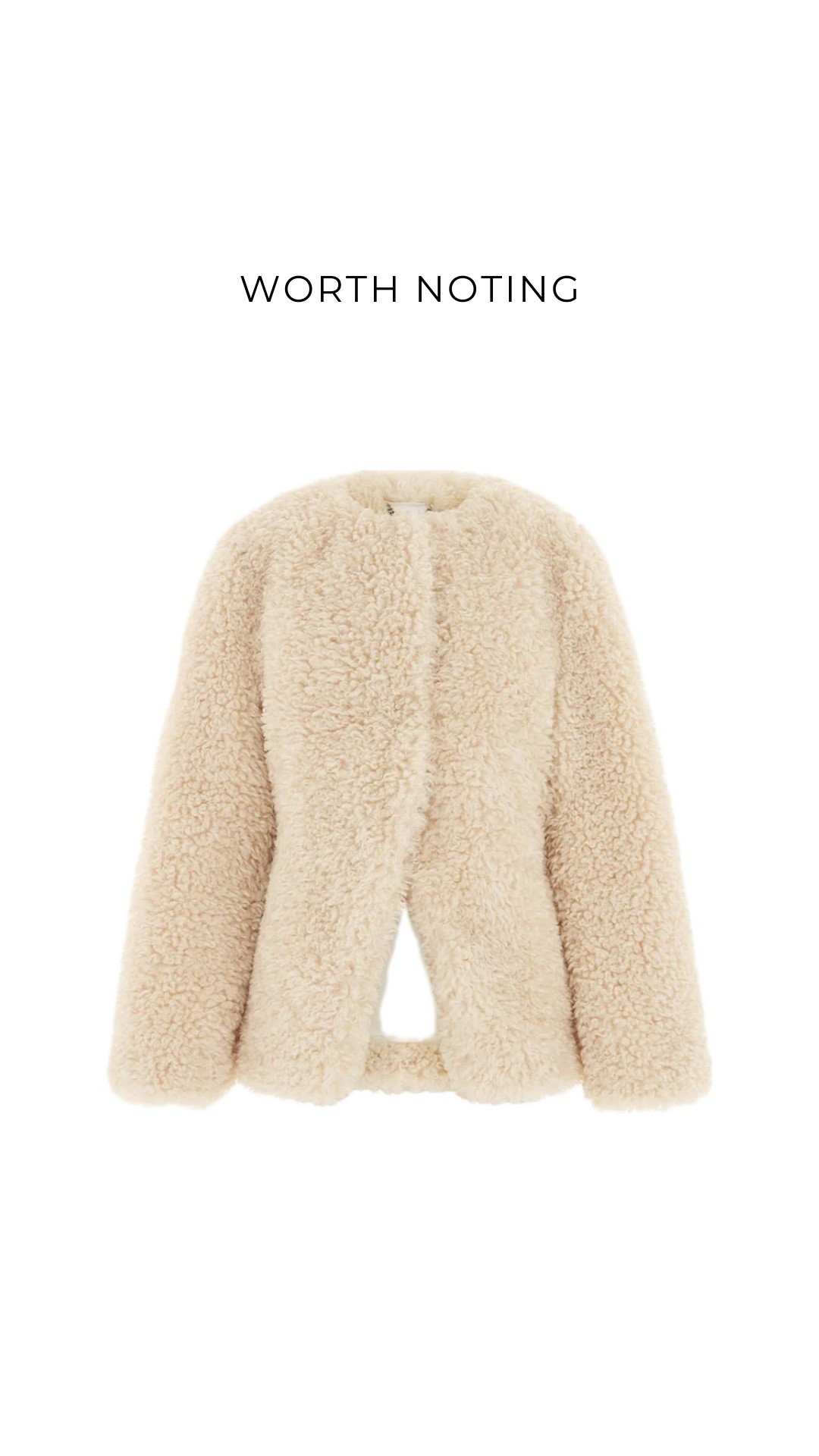 Worth Noting - Back In Stock 🤍 Aligne Borg Coat 

#LTKSeasonal #LTKover40 #LTKU