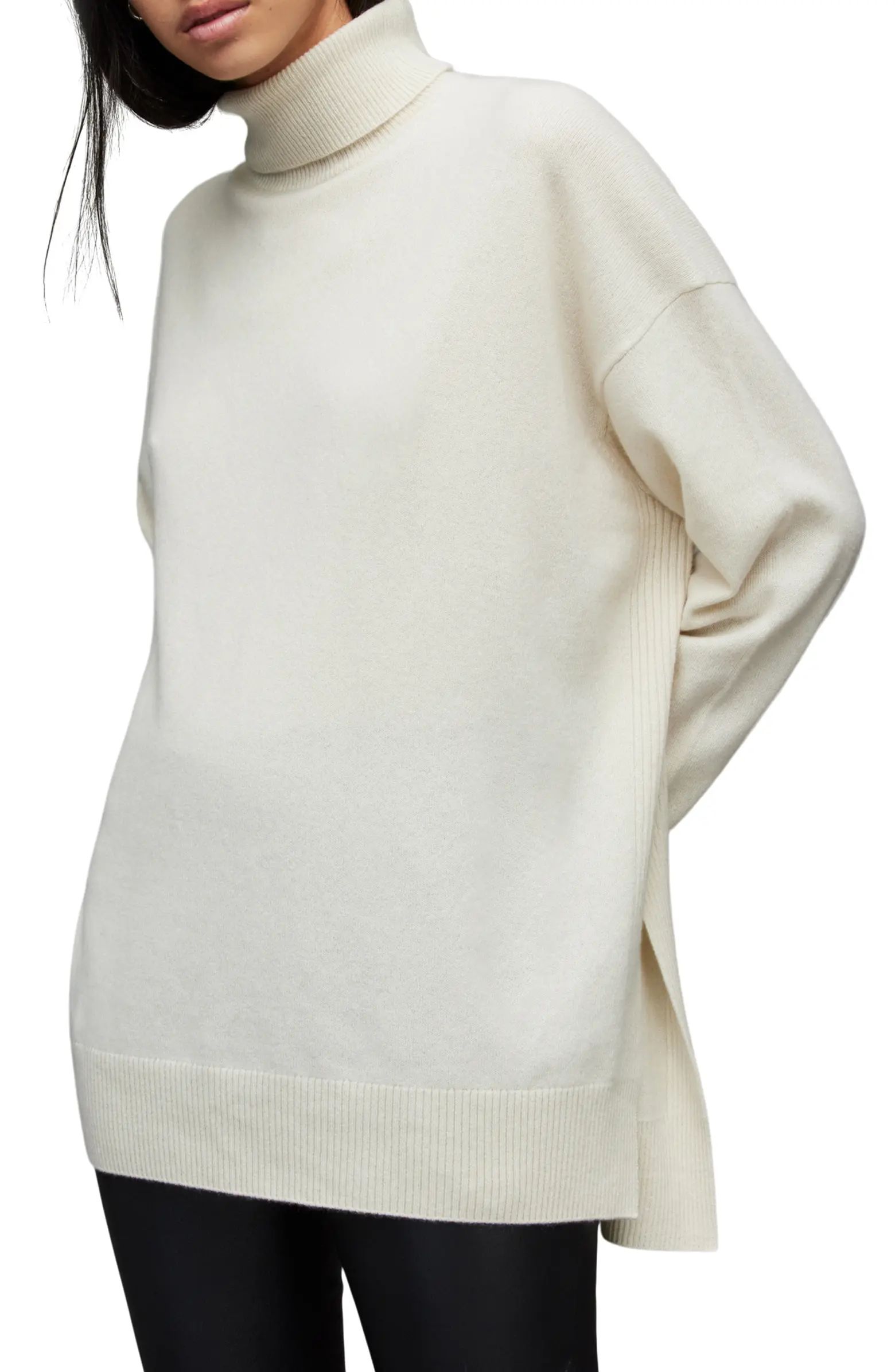 AllSaints Gala Cashmere Turtleneck Sweater | Nordstrom | Nordstrom