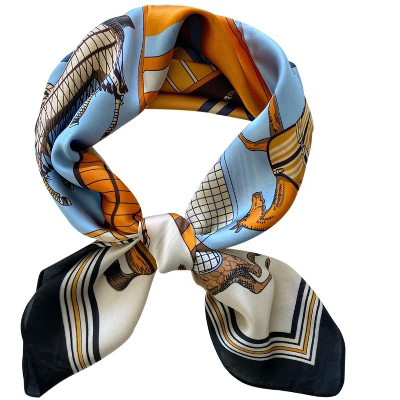 Wrapables Satin Neckerchief Square Scarf 26.5 x 26.5 Inches, Regal Horses | Target