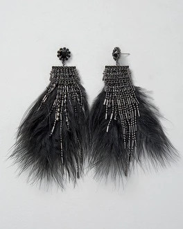 Feather Linear Earrings | White House Black Market