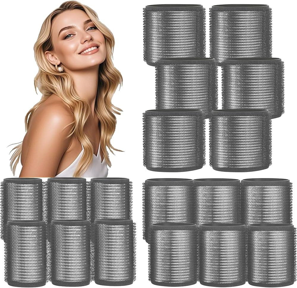 HYOUJIN 18pc Self-Grip Ceramic Ionic Thermal Rollers Set for Salon-Quality Blowout Look, Perfect ... | Amazon (US)