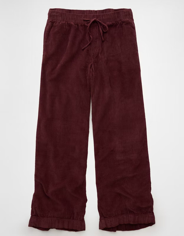 AE Cozy Corduroy Low-Rise Baggy Wide-Leg Pant | American Eagle Outfitters (US & CA)