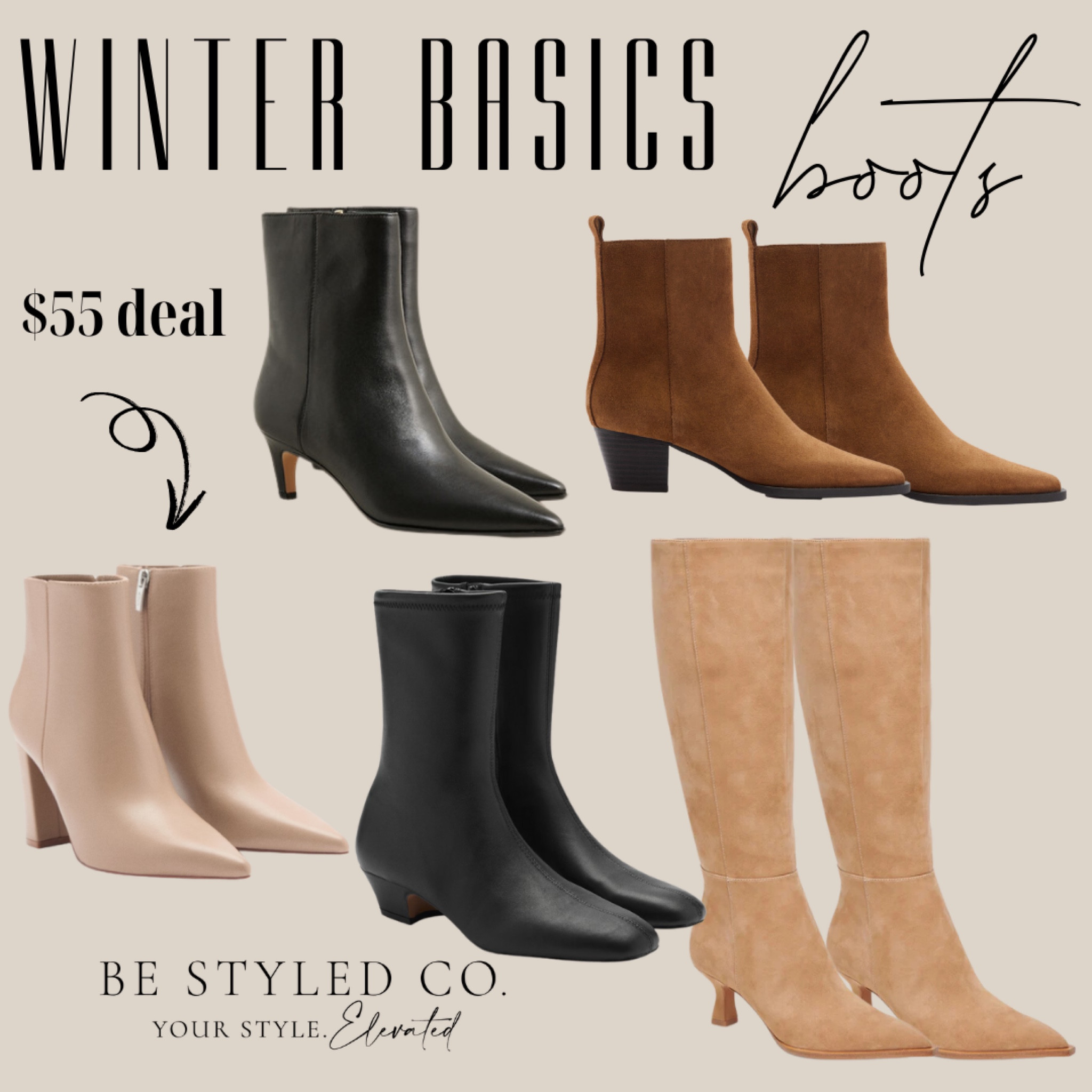 Trending boots for winter - capsule wardrobe - boot season - winter basics 

#LTKSeasonal #LTKOver40 #LTKFindsUnder100