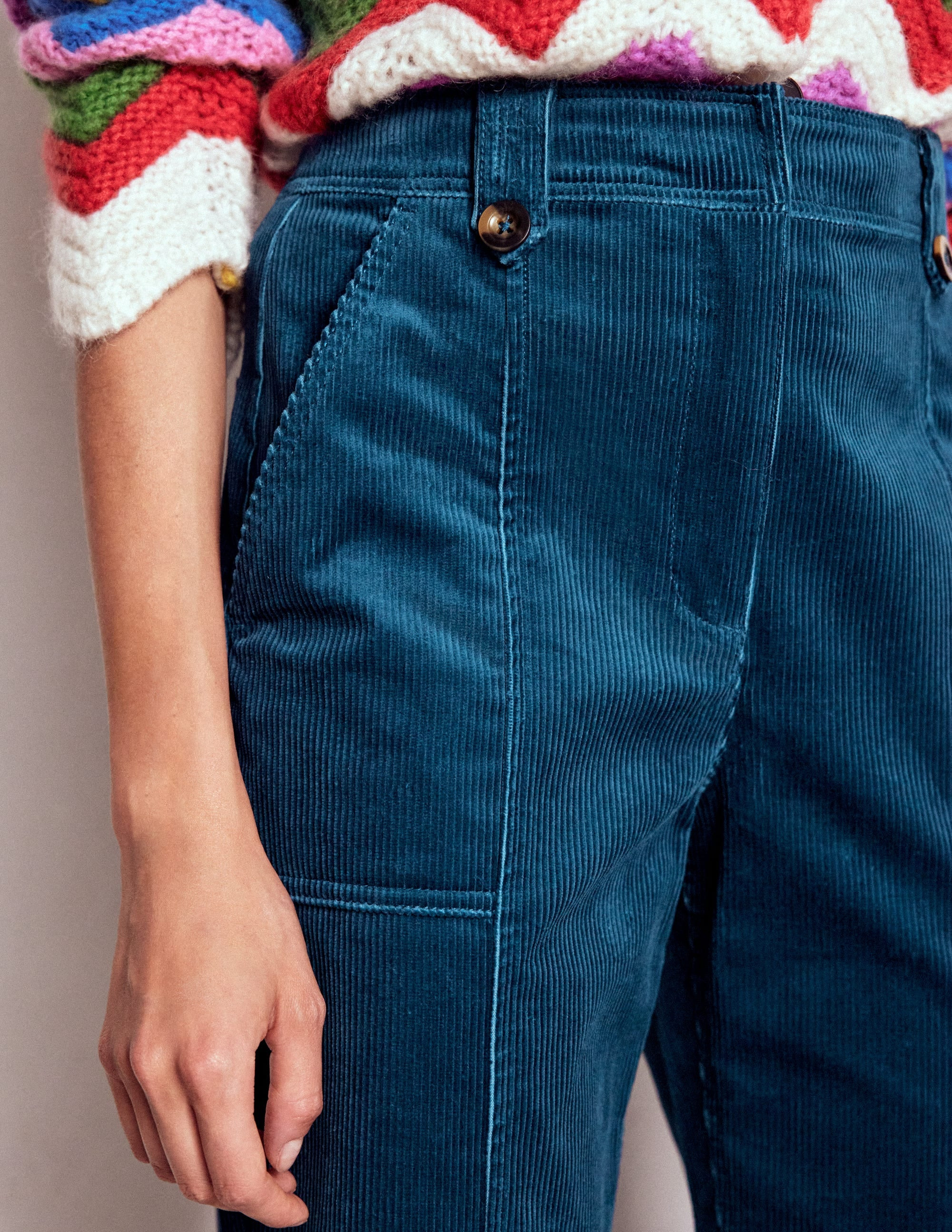 Pimlico Cord Pants-Indigo Blue | Boden (US)