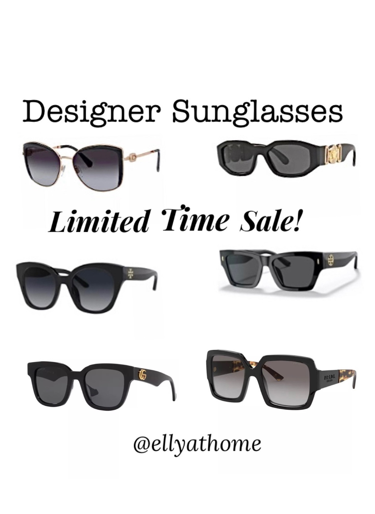 Designer sunglasses on sale for a limited time at Macy’s. Shop favorite designers, Prada, Tory Burch, Gucci, Versace, Bulgari. Gifts for her. Holiday, Christmas styling. Outfit of the day. Vacation, travel. 


#LTKGiftGuide #LTKsalealert #LTKstyletip