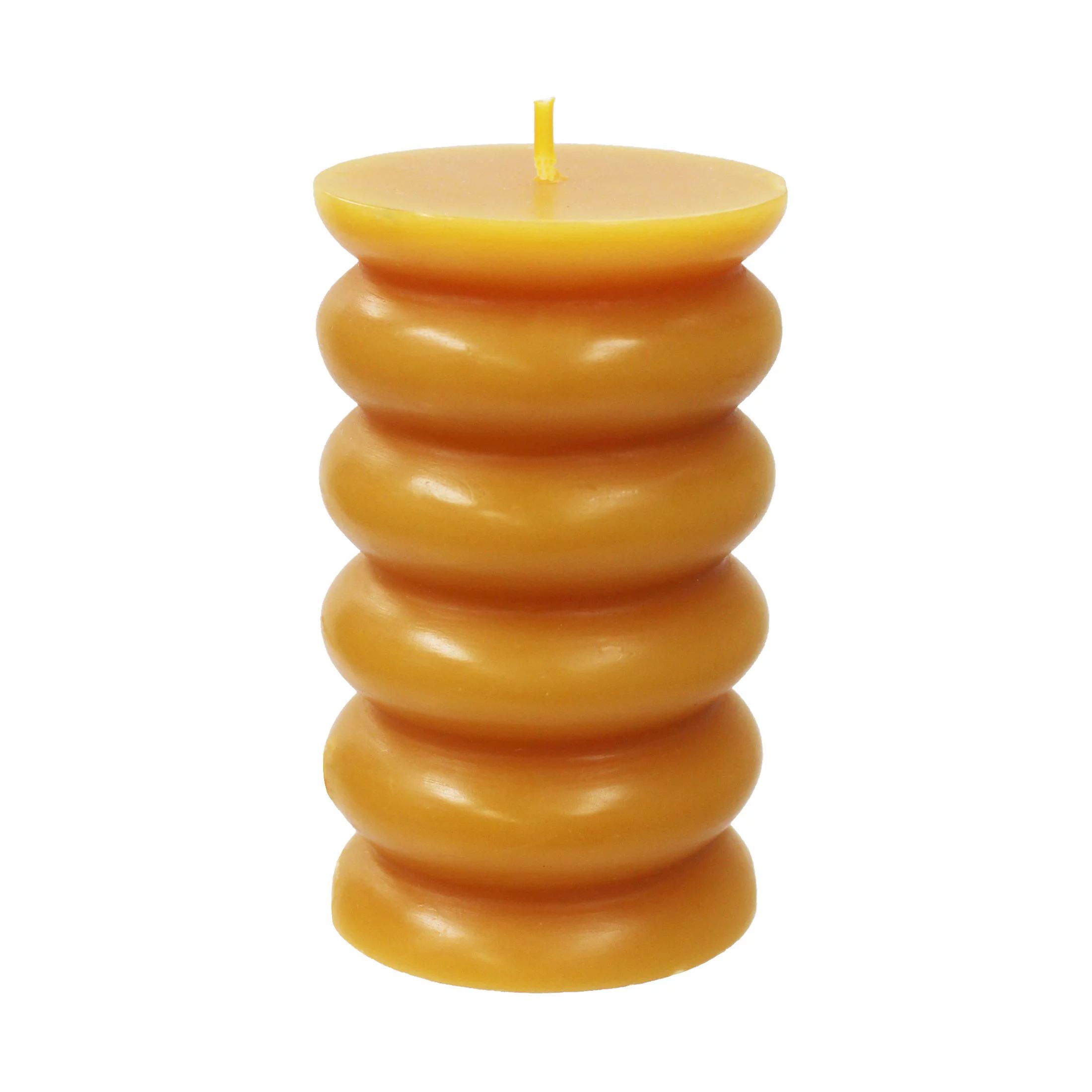 Better Homes & Gardens Unscented Bubble Pillar Candle, 3x5 inches, Orange | Walmart (US)