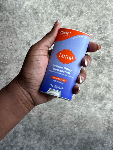 For the girlies that want a natural deodorant or one that is aluminum free, try Lume!