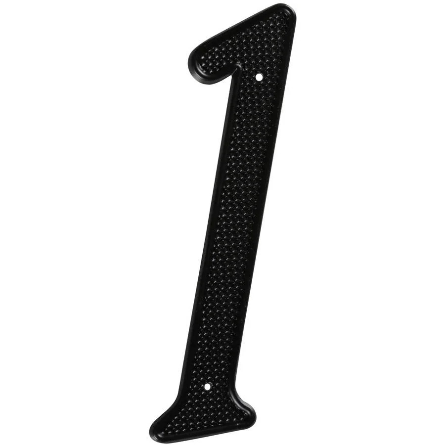Stanley Hardware 579922 4" Black #1 House Numbers - Walmart.com | Walmart (US)