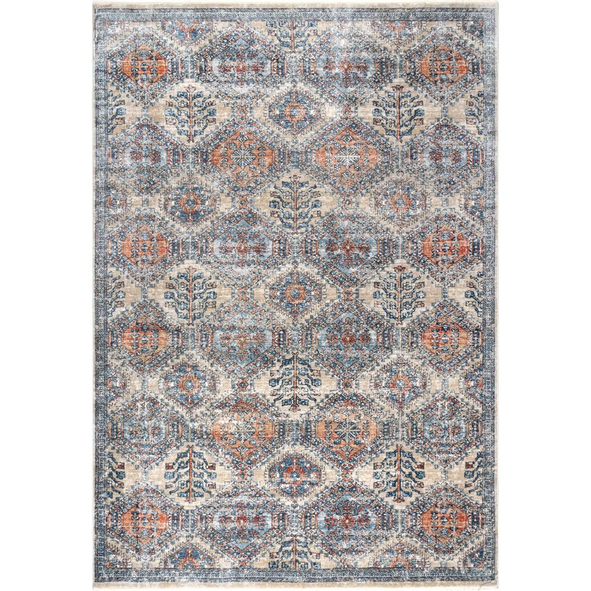 Nuloom Sara Oriental/Persian 4x6 Indoor Area Rug for Living Room Bedroom Dining Room Kitchen, Gre... | Target