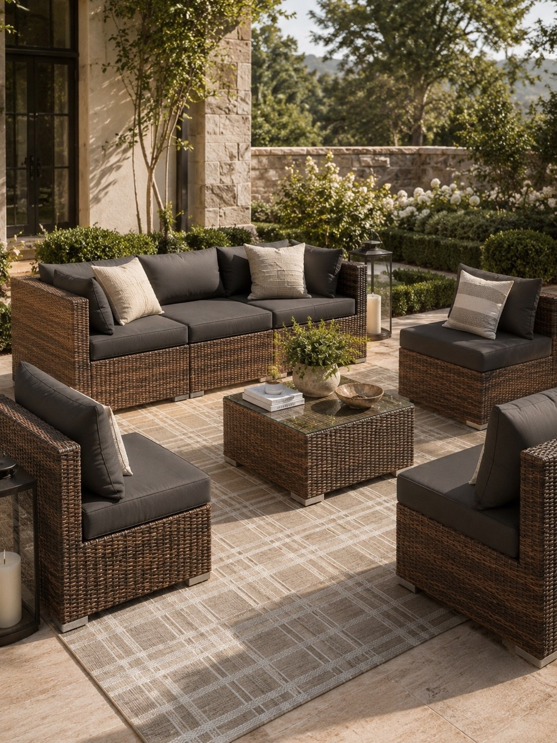 Outdoor Entertaining Favorites 🌿✨

This patio setup is what outdoor living dreams are made of 🤍 The rich woven textures, deep charcoal cushions, layered neutrals, and cozy lantern accents create such an elevated yet inviting space for gathering outside. It feels timeless, relaxed, and perfect for everything from morning coffee to summer nights hosting friends under the glow of golden hour ✨

Linking all my favorite patio furniture and outdoor entertaining finds on LTK 🌿

Follow @farmtotablecreations on Instagram for more cozy outdoor spaces and elevated home inspiration ✨#OutdoorLiving #PatioDecor #BackyardGoals #OutdoorFurniture #ModernFarmhouse #LuxuryOutdoorLiving #PatioInspo #NeutralDecor #OutdoorEntertaining #BackyardInspo #CozyHome #HomeInspo #LTKStyle #EuropeanFarmhouse

#LTKHome #LTKSeasonal #LTKHome #LTKSaleAlert