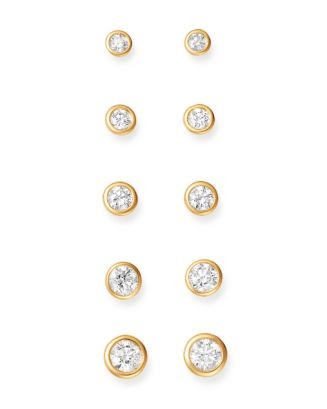 Diamond Bezel Stud Earrings in 14K Yellow Gold, 0.20-1.0 ct. t.w. - 100% Exclusive | Bloomingdale's (US)