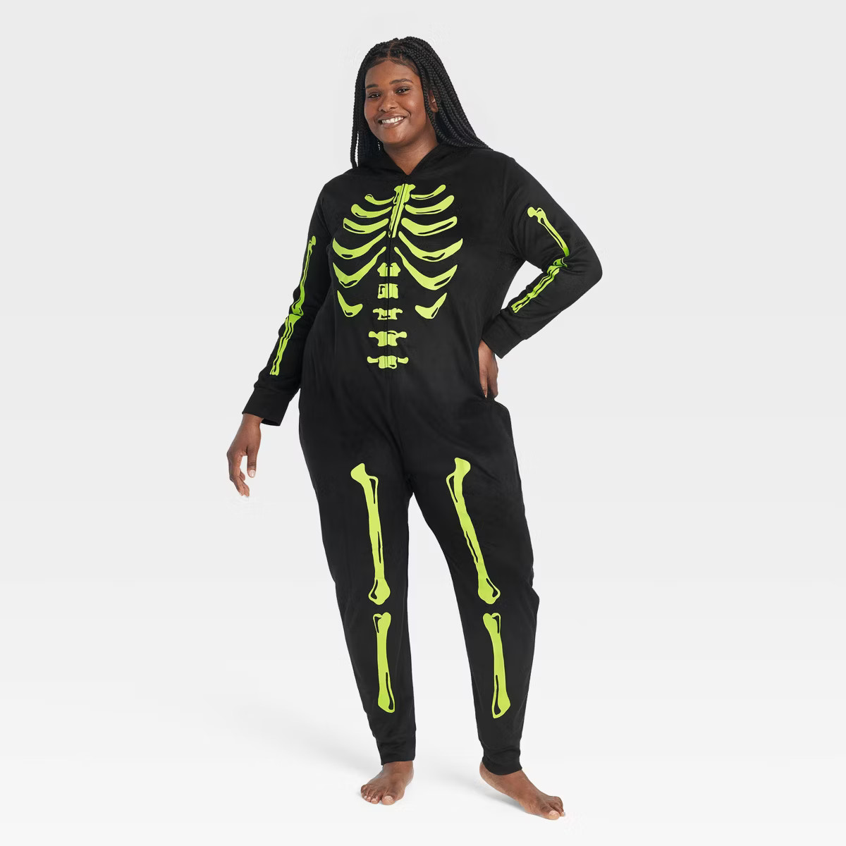 Women's Glow-in-the-Dark Skeleton Halloween Matching Family Union Suit Pajama - Hyde & EEK! Bouti... | Target