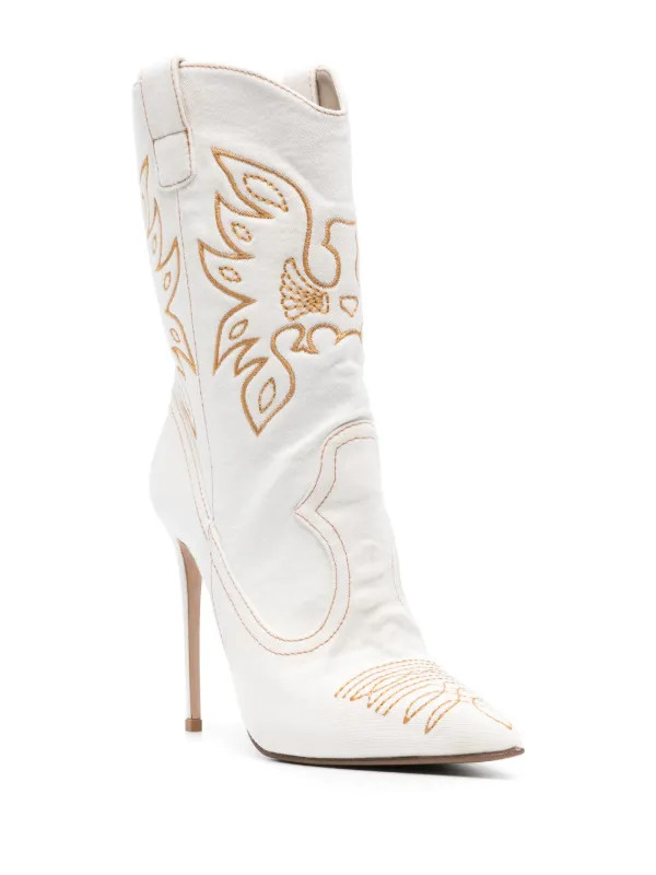 Le Silla Eva 120mm Cowboy Boots | White | FARFETCH ES | Farfetch Global