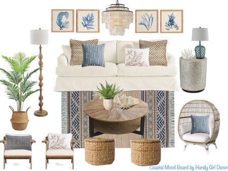 Give your living room that coastal vibe!  Lots of neutrals, blues and textures in this space. 😍

#LTKstyletip #LTKhome