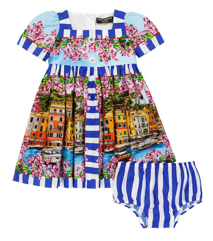 Dolce&Gabbana Kids Baby Portofino dress and bloomers set | Mytheresa (INTL)