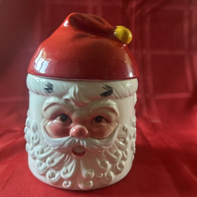 Vintage ‘3 Faced Winking Santa Claus’ Music Box Cookie or Candy Jar | eBay | eBay US