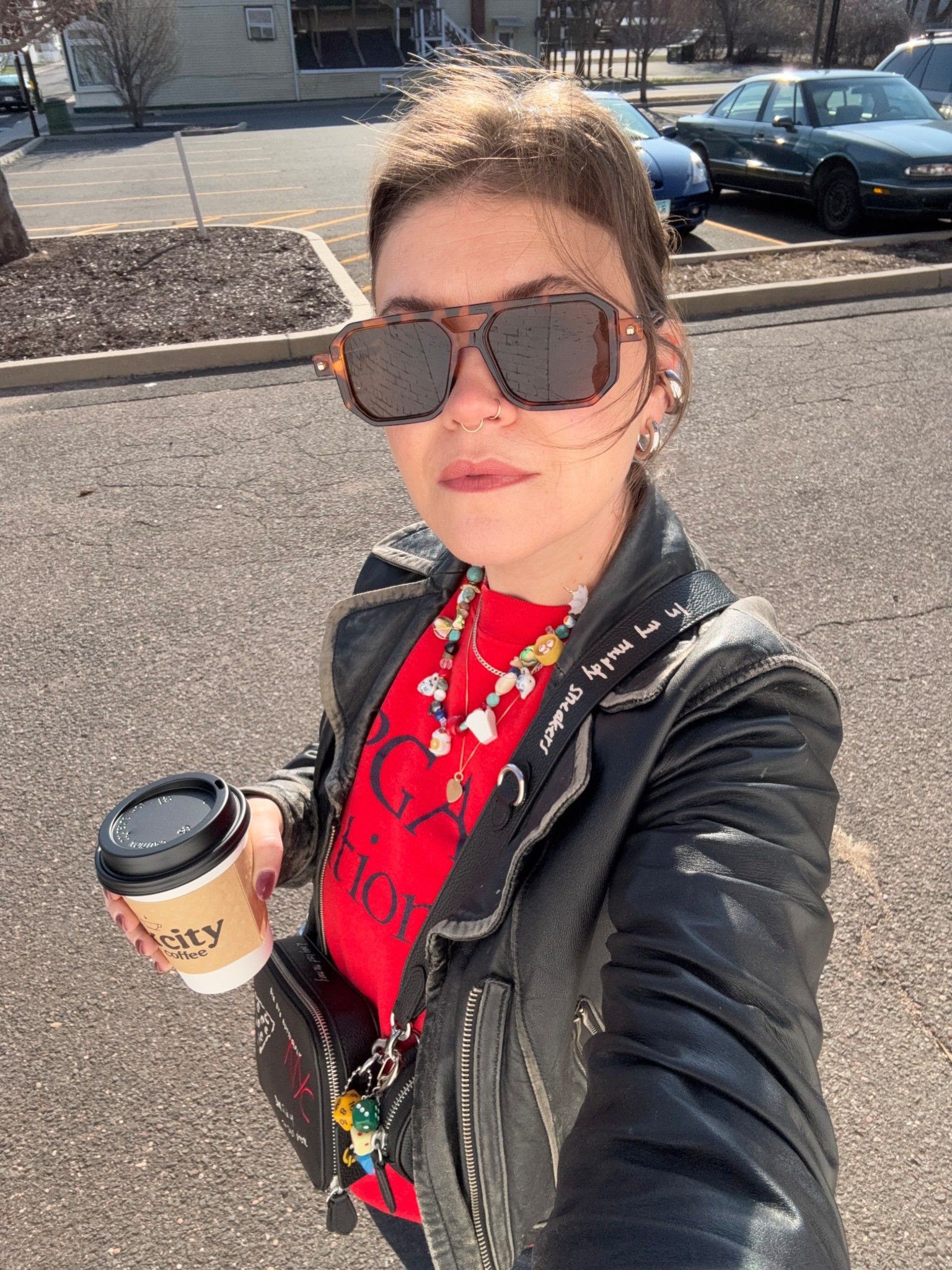 Makeup and accessories for this fit 🫶

#LTKStyleTip #LTKItBag