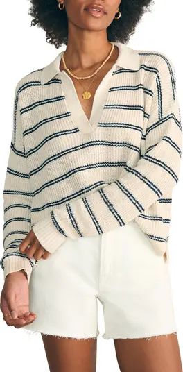 Faherty Miramar Linen & Organic Cotton Polo Sweater | Nordstrom | Nordstrom
