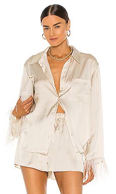 L'Academie The Michelle Blouse in Ivory from Revolve.com | Revolve Clothing (Global)