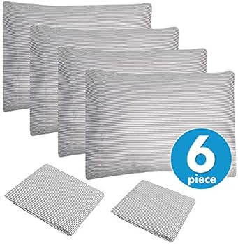 Sweet Home Collection 6 Piece Bed Sheets 1500 Thread Count Fine Microfiber Deep Pocket Set-Extra ... | Amazon (US)