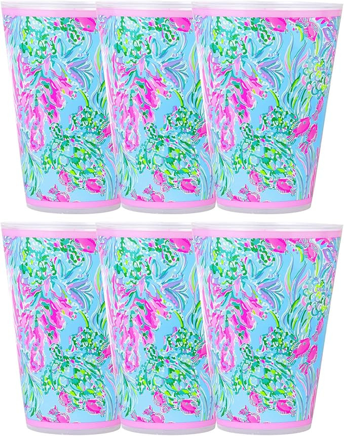 Lilly Pulitzer Pool Cups Best Fishes One Size | Amazon (US)