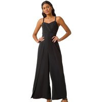 Black Pleat Jumpsuit | Debenhams UK
