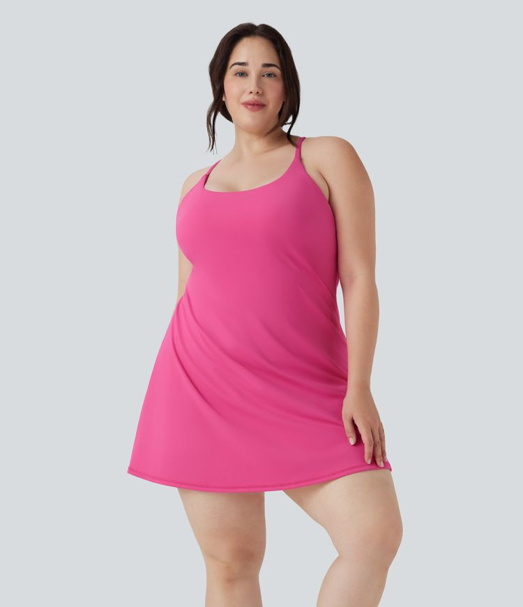 Women’s SoftlyZero™ Plush Active Plus Size Dress-Longer Length-Easy Peezy Edition - Halara | HALARA