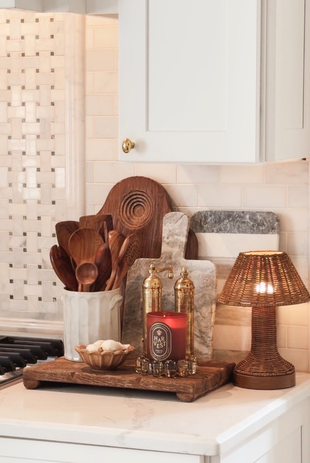 Kitchen counter styling! Fall decor