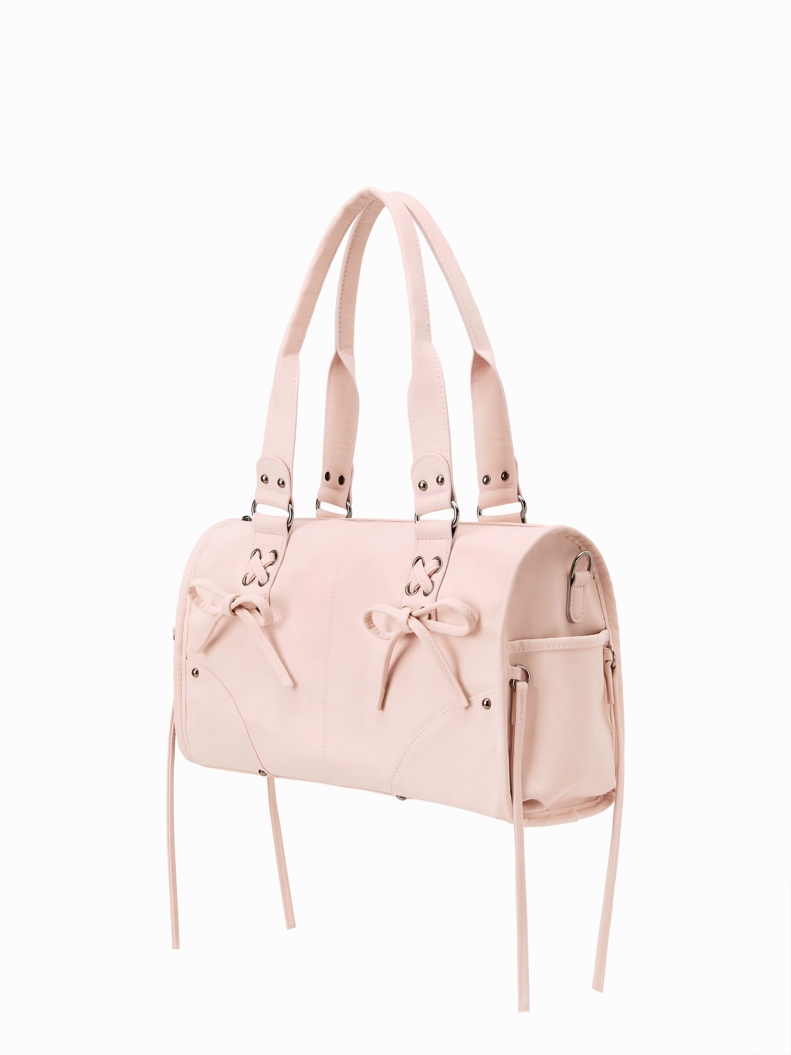 Faux Leather BOWKNOT STUDDED SHOULDER BAG For Daily Casual | Cider