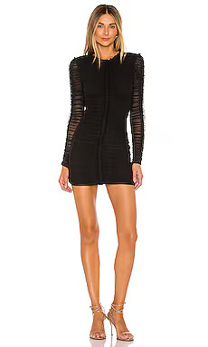 NBD Las Olas Long Sleeve Mini Dress in Black from Revolve.com | Revolve Clothing (Global)