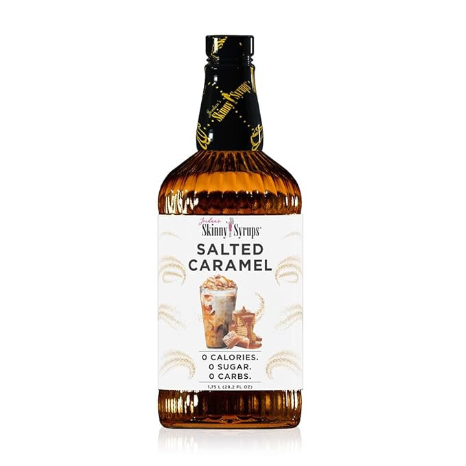 Jordan's Skinny Syrups Sugar Free Salted Caramel Coffee Syrup, 1.75L - Gluten Free, Keto Friendly | Amazon (US)