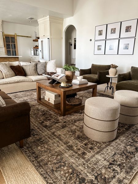 Living room decor
Accent chairs
Layered rugs
Ottoman
Coffee table
Leather sofa

#LTKhome