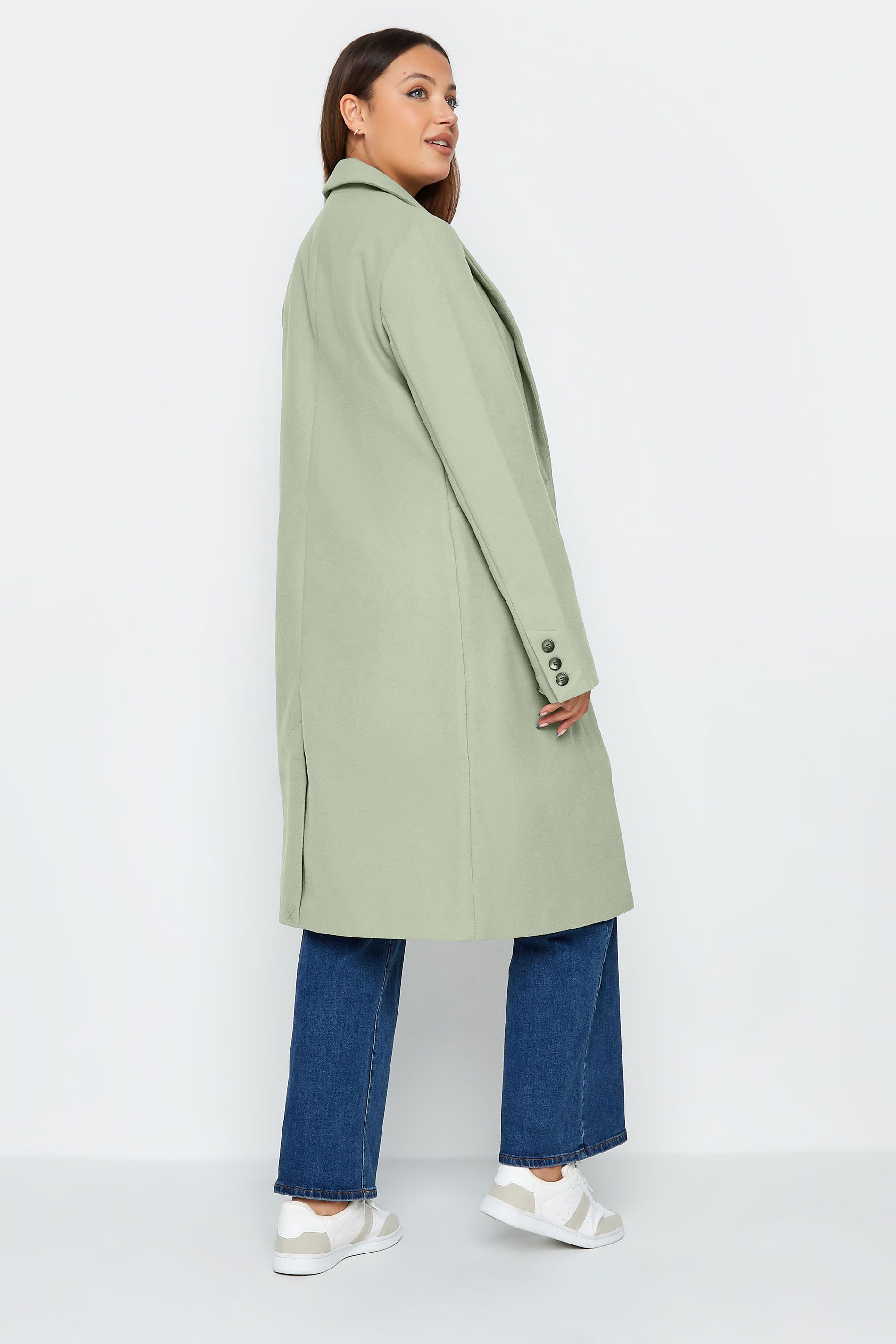 LTS Tall Sage Green Midi Formal Coat | Long Tall Sally